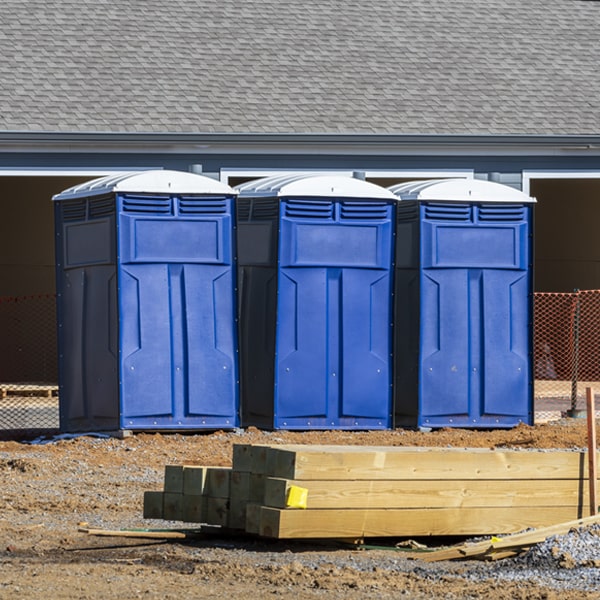 is there a specific order in which to place multiple porta potties in North Haledon